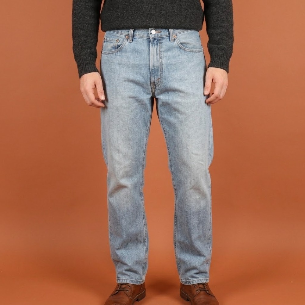 Levi‎ Strauss Co 550 Mens Jeans Relaxed Fit Blue Denim W33 L30